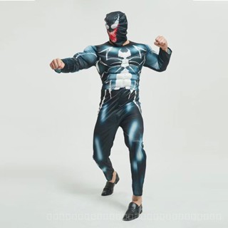 [0717]JHLQ-COS-M Halloween Adult Venom Play Suit Marvel Reconnection Venom Venom Symbiote Muscle Cosplay Clothes Comic Man Gift Play Animation Comic  man  Gift  cosplay  Animation