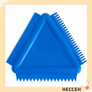 Hecceh เครื่องมือวาดภาพลายไม้ ยาง รูปสามเหลี่ยม สําหรับตกแต่งผนังบ้าน DIY