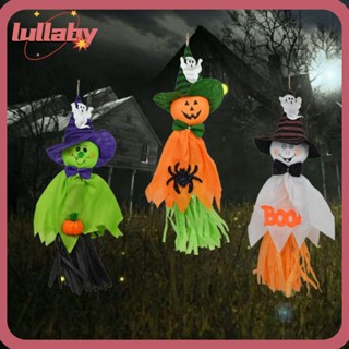 Lullaby ตุ๊กตาฟักทอง สีขาว สีส้ม สําหรับแขวนตกแต่งปาร์ตี้ฮาโลวีน โรงแรม บาร์อนุบาล DIY