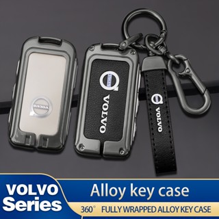  เคสกุญแจรีโมทรถยนต์ หนังสังกะสีอัลลอย สําหรับ Volvo S60 S90 XC60 XC90 V90 XC40 V70