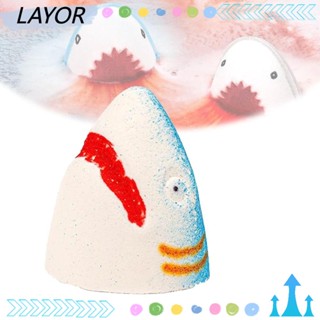LAY บาธบอมบ์อาบน้ํา ลายฉลามน่ารัก สีสันสดใส สําหรับบ้าน