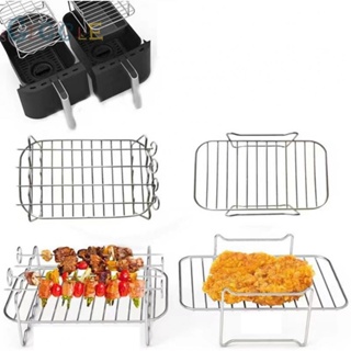 ⭐NEW ⭐Stainless Steel Air Fryer Rack Double Basket Grill Sticks for Versatile Cooking