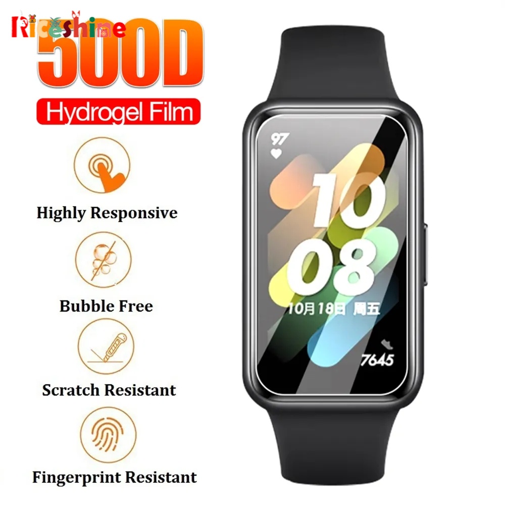 ฟิล์มไฮโดรเจล แบบนิ่ม ป้องกันหน้าจอ สําหรับ Huawei Band 8 7