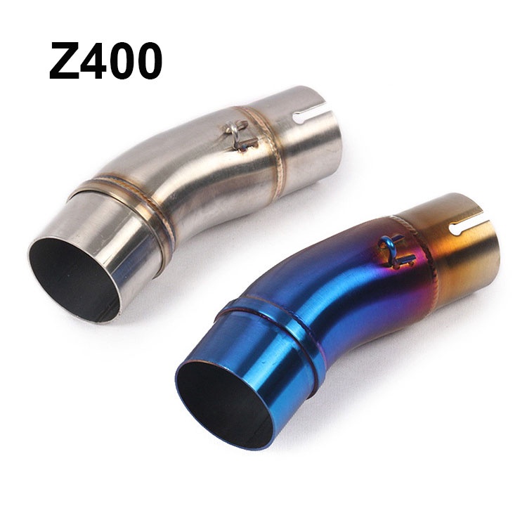 รถจักรยานยนต์ไอเสียกลาง Link ท่อสําหรับ Ninja400 250 Z400 2017-2019 ท่อไอเสีย Midpipe เชื่อมต่อ 51 มม.ท่อไอเสีย