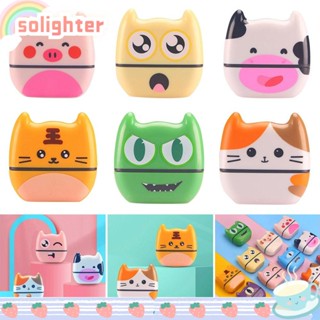 Solighter แสตมป์ชื่อเด็ก ไม่ซีดจาง กันน้ํา DIY เสื้อผ้าเด็ก