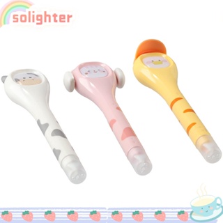 Solighter ปากกาเทปลบคําผิด แบบแห้งเร็ว สีขาว 3 ชิ้น