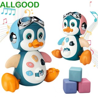 Allgoods เครื่องดนตรีไฟฟ้า รูปเพนกวิน สัตว์เดินที่น่าสนใจ พร้อมเสียงเพลง ของเล่นเด็ก