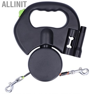 Allinit Automatic Retractable Pet Leash 1 Tow 2 Double Dog with Flashl