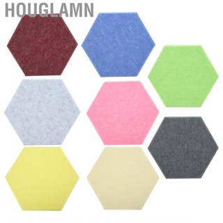 Houglamn 12Pcs  Absorption Board Hex Adhesive Acoustic Panels Wedges Wall Soundproof