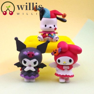 Willis โมเดลฟิกเกอร์ PVC รูปการ์ตูนอนิเมะ Kuromi Pachacco Pachacco ของเล่นฮาโลวีน สําหรับเด็กผู้หญิง