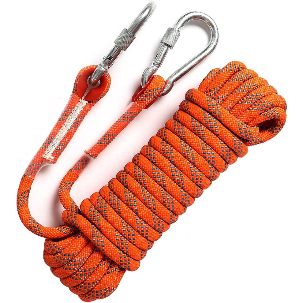 10mm Outdoor Climbing Rope Static Rock Climbing Rope, Tree Climbing Rappelling Rope, Escape Nylon Ro