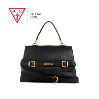 GUESS กระเป๋าสะพายผู้หญิง รุ่น BB898520 SESTRI TOP HANDLE FLAP สีดำ