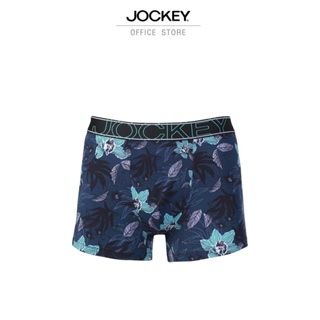 JOCKEY UNDERWEAR กางเกงในชาย PRINTING รุ่น KU 1867D TRUNKS สีน้ำเงิน กางเกงใน กกน ชุดชั้นในชาย