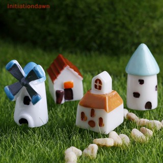 [Initiationdawn] กังหันลม ขนาดเล็ก สําหรับตกแต่งบ้านตุ๊กตา DIY 4 ชิ้น ต่อชุด