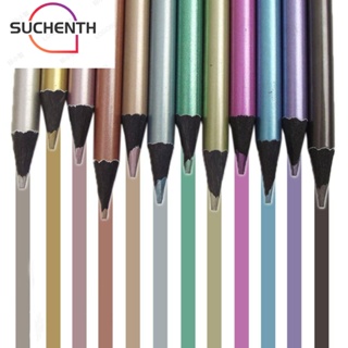 Suchenth ดินสอสีเมทัลลิก เรืองแสง 12 18 สี 12 18 สี สําหรับศิลปิน