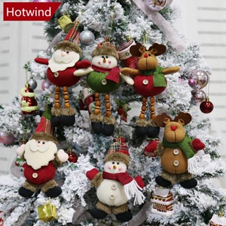 Hotwind จี้ตุ๊กตาซานตาคลอส สโนว์แมน คริสต์มาส สําหรับแขวนตกแต่งบ้าน 1 ชิ้น K7P3