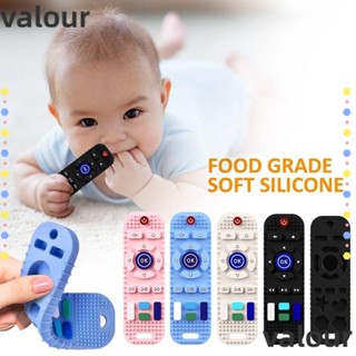 Valour ยางกัด รูปรีโมตคอนโทรล ปลอด BPA ของเล่นเคี้ยว บรรเทาอาการปวดฟัน สําหรับเด็ก