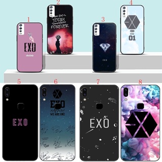 เคสโทรศัพท์มือถือแบบนิ่ม ลายโลโก้ EXO สีดํา สําหรับ Vivo Y76 S Y74S Y15S Y15A T14 Y10 4g V23 Pro Y75 T1 5g H16