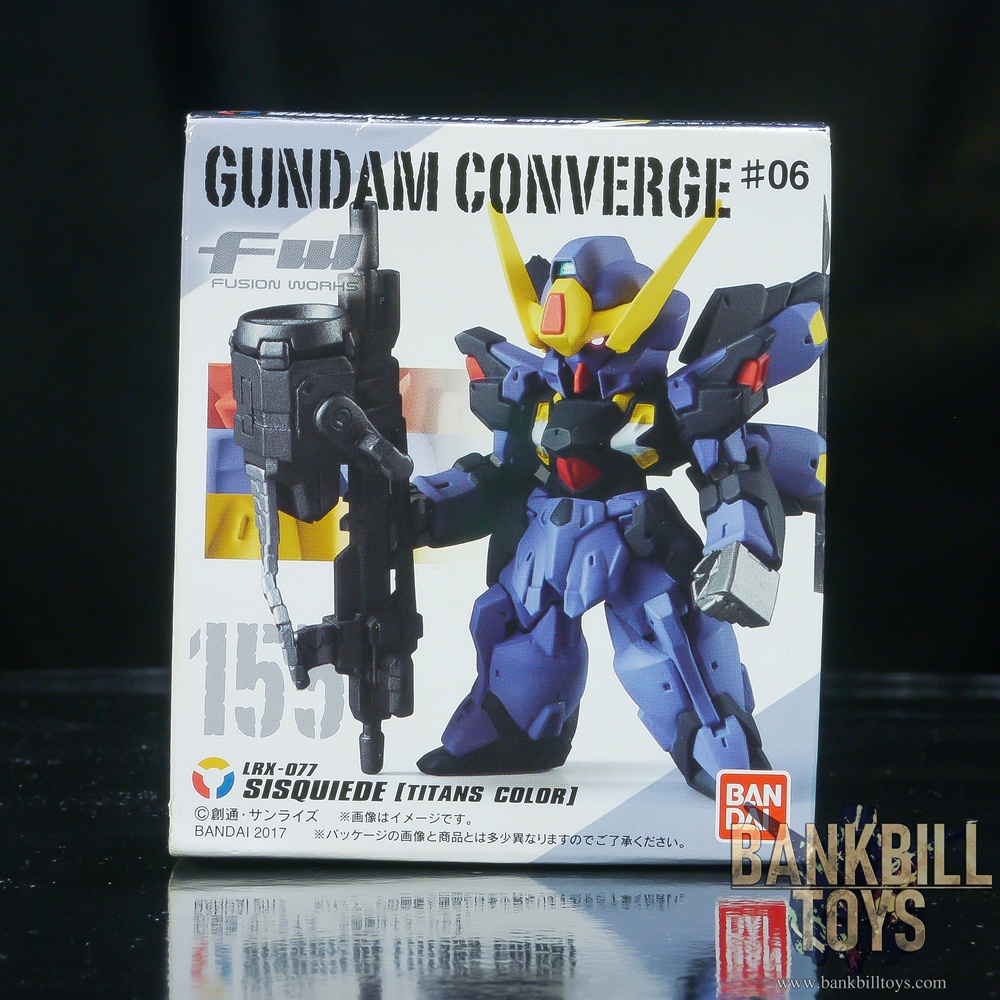 กันดั้ม Bandai Candy Toy FW Gundam Converge #06 No.155 LRX-077 Sisquiede [Titans Color Ver.]