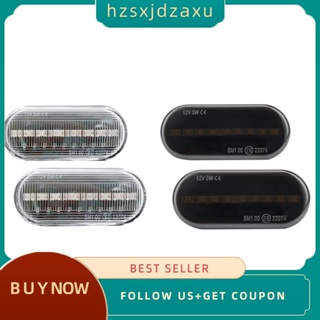 【hzsxjdzaxu】ไฟเลี้ยว Led สีเหลืองอําพัน สําหรับ Seat Ibiza Leon Skoda Octavia Ford Focus Mk2 2 ชิ้น