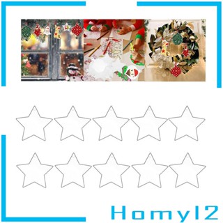 [HOMYL2] จี้ริบบิ้นอะคริลิคใส สีแดง สําหรับแขวนตกแต่งคริสต์มาส 10 ชิ้น