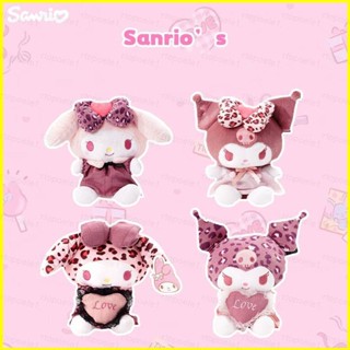 SANRIO Yyds ตุ๊กตายัดนุ่น รูปหัวใจ เสือดาว ซานริโอ้ ของขวัญ สําหรับเด็กผู้หญิง ตกแต่งบ้าน