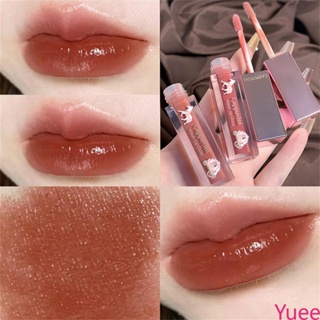 Cappuvini Princess Married Carriage Lip Glaze Water Mirror ลิปสติกราคาถูก Student Moisturizing yuee