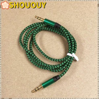 Shououy สายสัญญาณเสียง แกนทองแดง 3.5 มม. แบบพกพา หลากสี สําหรับเชื่อมต่อทีวี สาธารณะ สาธารณะ