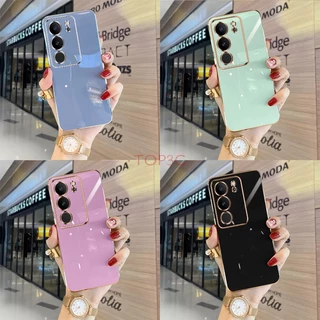 เคส Vivo V29 5G เคส Vivo V29E 5G V27E V25E V27 5G V25 5G V23E V23 5G เคสโทรศัพท์มือถือ ขอบตรง แฟชั่น สําหรับ ZB