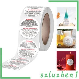 [Szluzhen1] สติกเกอร์ฉลากเตือน กันน้ํา กันรอยขีดข่วน ขนาดใหญ่ 3.8 ซม. 500 ชิ้น