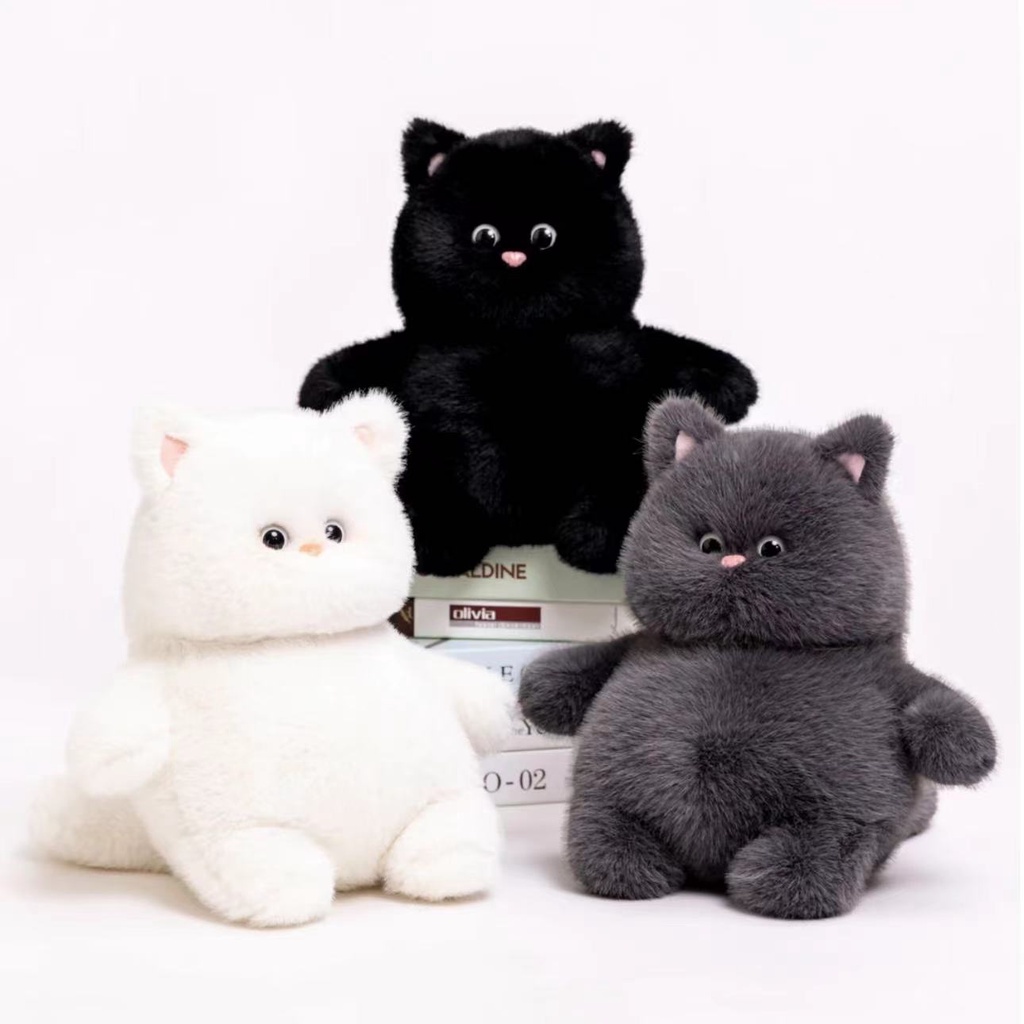ของแท้ 猫它崽 หมอนตุ๊กตาแมวอ้วนน้อยน่ารัก ทรงกลม เหมาะกับของขวัญวันเกิด แบบสร้างสรรค์ สําหรับเด็กผู้หญิง