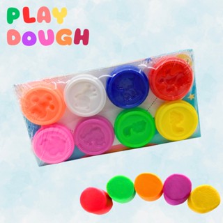 PS170 Play Dough แป้งโดว์ 8 กระปุก พร้อมฝาแม่พิมพ์ ดินปั้น ของเล่นเด็ก สร้างเสริมพัฒนาการ แป้งโดว์ ไร้สารปลอดภัยสำหรับเ