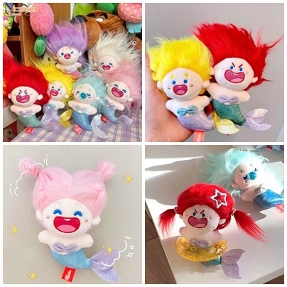 ตุ๊กตานางเงือกน่ารัก ขนาดเล็ก เหมาะกับของขวัญวันเกิด ของเล่นสําหรับตกแต่งบ้าน