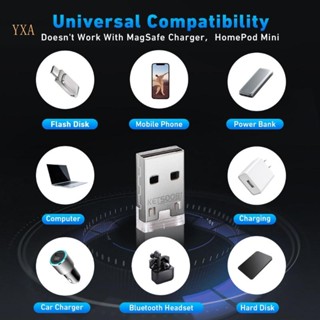 Yxa อะแดปเตอร์ USB C เป็น USB สําหรับถ่ายโอนข้อมูล และชาร์จ 480 ม. พร้อมวัสดุโลหะ Led