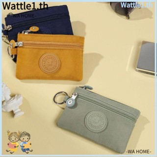 Wttle กระเป๋าใส่เหรียญ ผ้าแคนวาส ขนาดเล็ก น้ําหนักเบา สีพื้น สําหรับเด็กนักเรียน