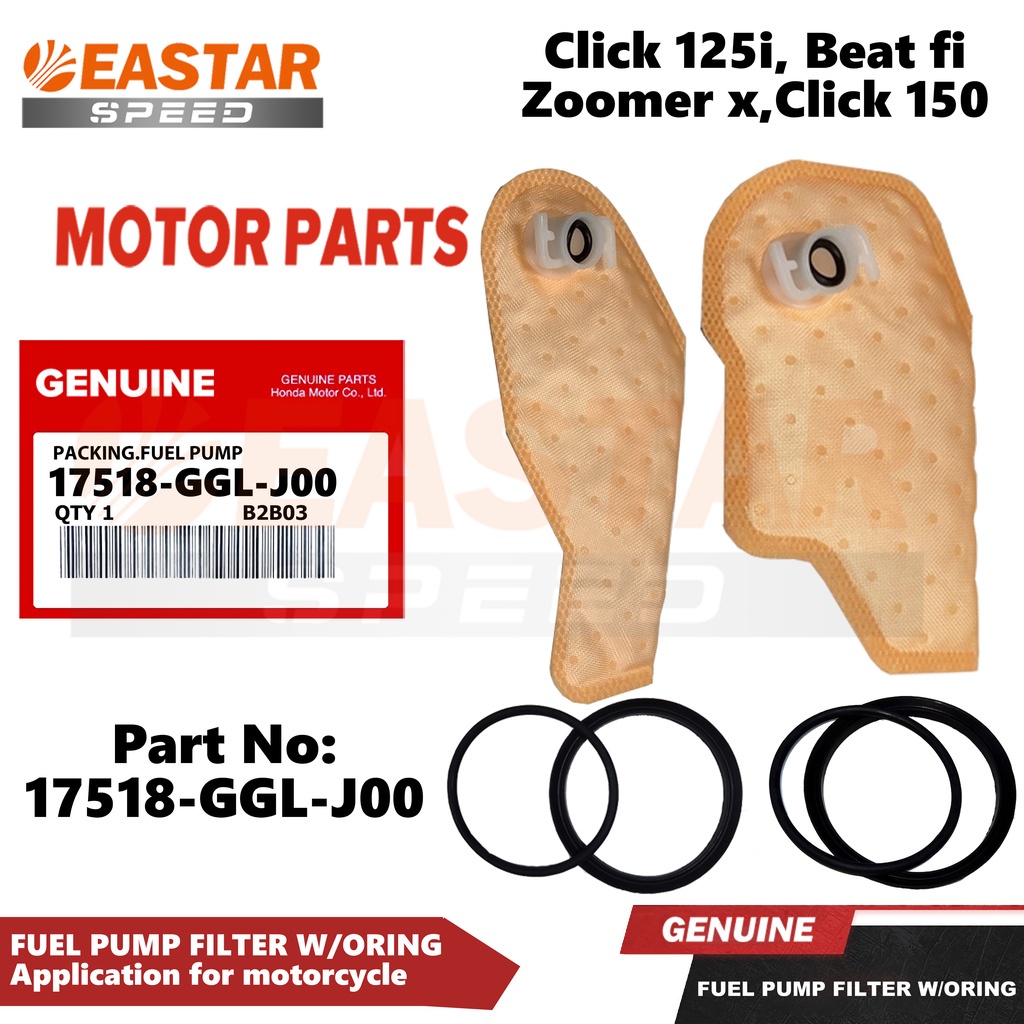 ปั๊มเชื้อเพลิง พร้อมชุด Oring Click 125i Beat Fi Zoomer X Click 150 17518-GGL-J00
