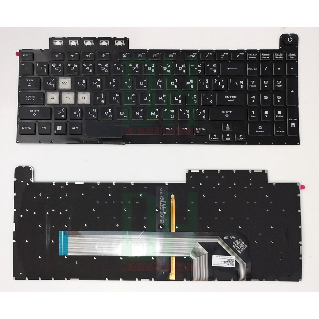 แป้นพิมพ์ คีย์บอร์ดโน๊ตบุ๊ค Asus TUF Gaming FX506 Laptop Keyboard