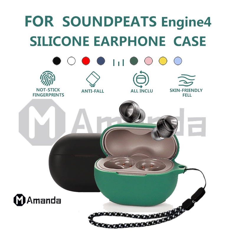NTE07 Soundpeats Engine4 case / Air3 Deluxe case / Capsule3 pro case / Free2 Classic case / mini case / mini pro case / T2 case Silicone Protective Case For Soundpeats