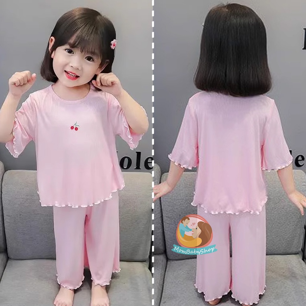 ชุดนอนเด็กแขนสั้น ชุดแขนสั้นขาสั้นผ้าคอตตอน เนื้อผ้าดีนุ่มใส่สบาย
