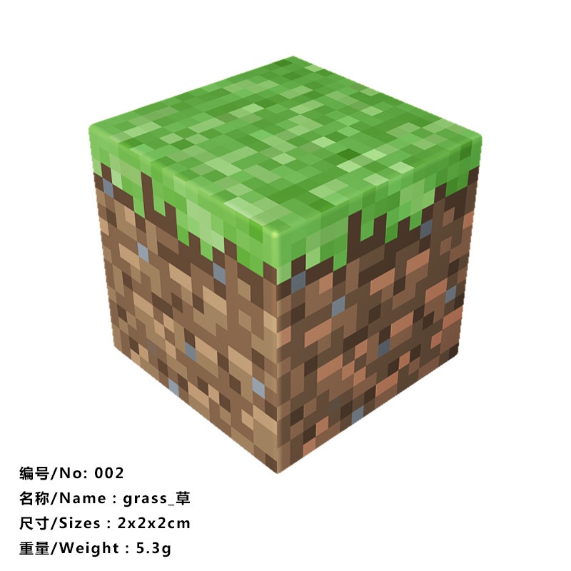 Minecraft Magnetic Cube Magnet บล็อกตัวต่อแม่เหล็กประกอบ Boy Mini World ของเล่นเด็ก