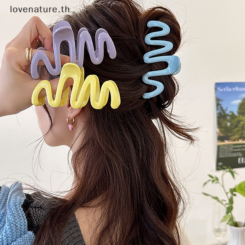 [Lovenature] ใหม่ กิ๊บติดผม เจลลี่ คลื่น หลากสีสัน ออกแบบดี แฟชั่นเกาหลี หวาน เรียบง่าย ไม่สม่ําเสมอ กิ๊บติดผม สําหรับผู้หญิง [TH]