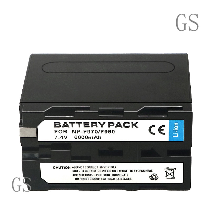 GS Applicable to Sony NP-F960 /F970 Camera Photography Light Fill Light Universal Battery