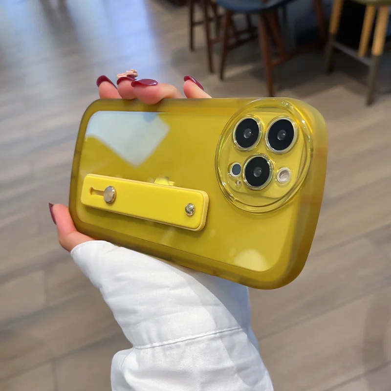เคสโทรศัพท์มือถือ ซิลิโคนนุ่ม ใส พร้อมสายคล้องมือ สีแคนดี้ สําหรับ Realme 11 Pro plus 11X Realme11 4G 5G 10 Pro+plus 9i