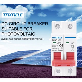 Dc 1000V 2P พลังงานแสงอาทิตย์ Mini DC Circuit Breaker แบตเตอ…