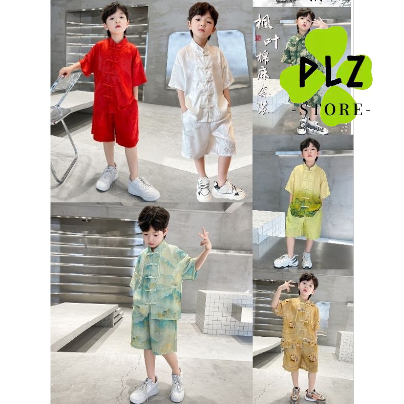 เด็กชายสไตล์จีนซูเปอร์อมตะฤดูร้อนสไตล์ตะวันตกรสสูทพันไมล์แม่น้ําแผนภูมิภูเขาไล่ระดับสีสไตล์จีนสูท