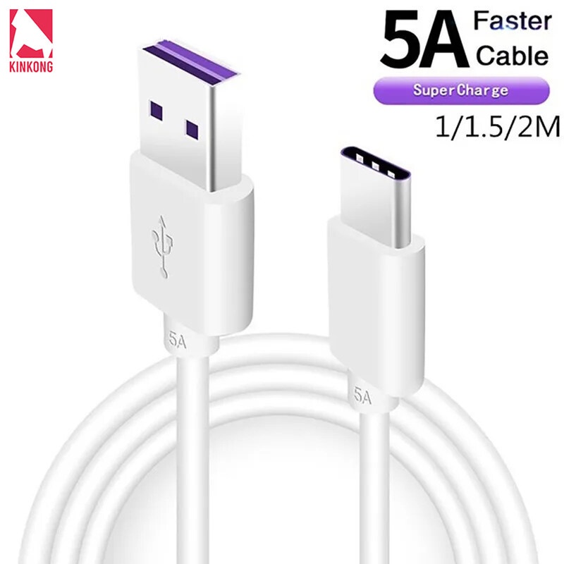 สายชาร์จเร็ว type c 5A Super Fast Charging Cable USB typeC รองรับชาร์จเร็ว สำหรับรุ่นHuaweiโทรศัพท์รุ่นอื่นๆ