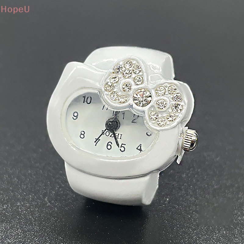 [HopeU] Sanrio Hello Kitty แหวนนาฬิกาข้อมือ เครื่องประดับแฟชั่น สไตล์ฮิปฮอป สําหรับเด็กผู้หญิง