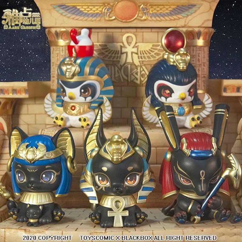 Aaru Garden Series 2 Blind Box Mistery Egypt Figure Caja Ciega Mystery Box Misteriosa Kawaii Toy Model Children