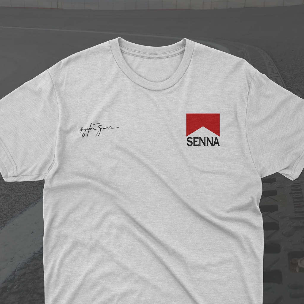 เสื้อยืด ลายโลโก้ Ayrton Senna 90s Racing Formula 1 90s Senna F1 Tee F1