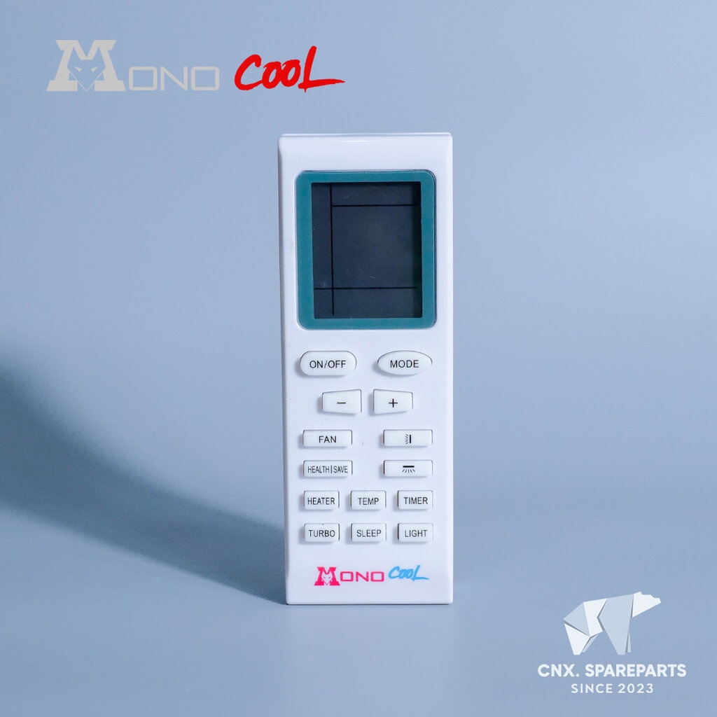 รีโมทแอร์ MONO COOL รีโมทแอร์คอยล์เย็น โมโน คูล *ใช้งานได้กับทุกขนาด 12000, 18000, 24000 BTU